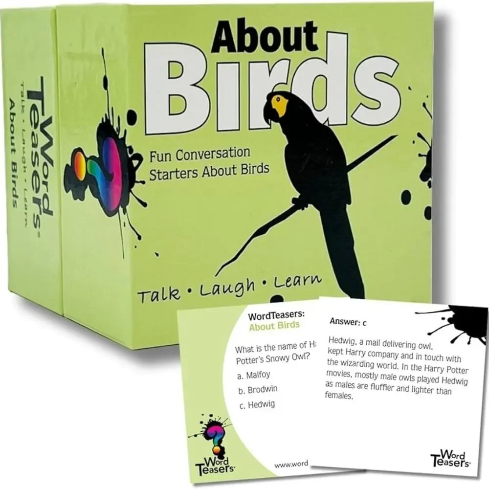 About Birds Card Game - Word Teaser Talk Laugh Learn About Birds